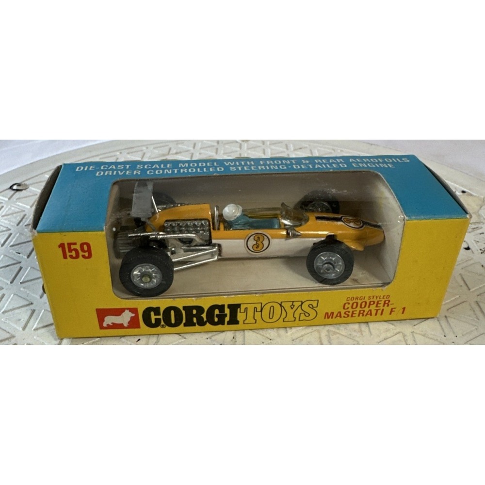 Corgi #159 Cooper Maserati F1, Mint in Excellent Original Box (48O)